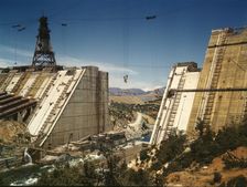 Shasta dam under construction, California, 1942. Creator: Russell Lee