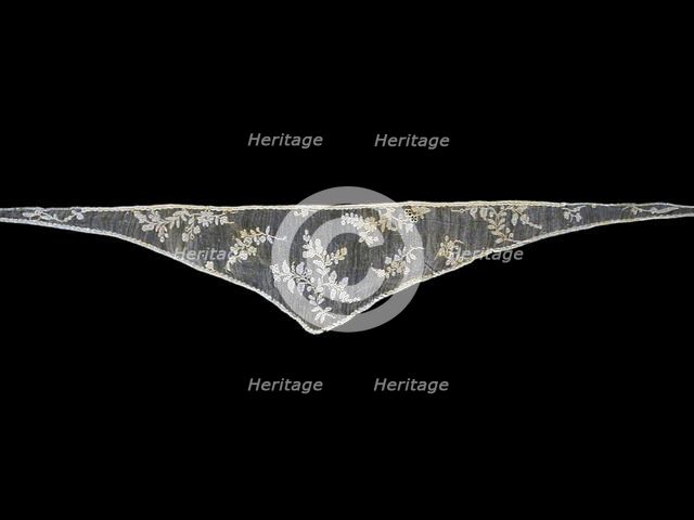 Shaped Sleeve Ruffle (Engageanté), Burano, 1770s/80s. Creator: Unknown.