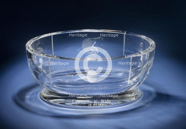 Shapiro Award presented to Sally Ride, 2004. Creator: Baccarat.