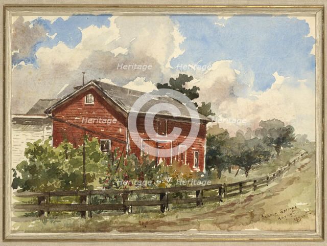 Sharon Springs, 1883. Creator: Elizabeth Boott Duveneck.