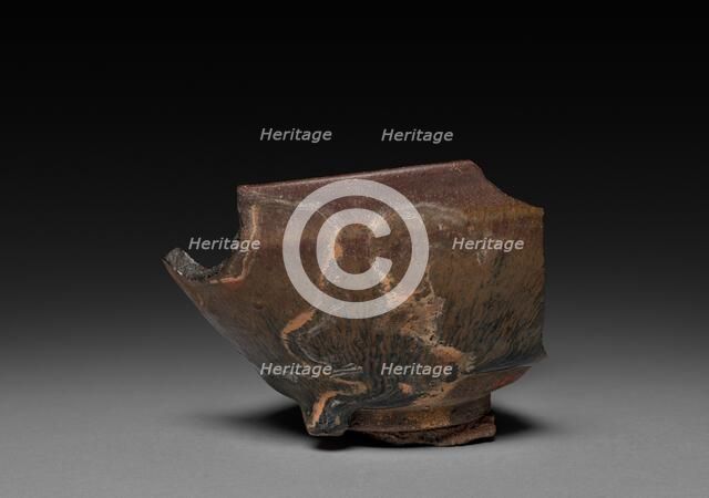 Shard of Tea Bowl: Jian ware, 960-1279. Creator: Unknown.