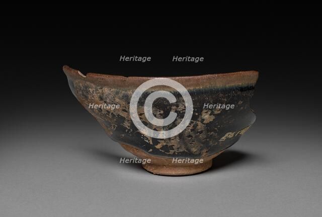 Shard of Tea Bowl: Jian ware, 960-1279. Creator: Unknown.