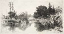 Share Mill Pond, 1860. Creator: Francis Seymour Haden (British, 1818-1910)