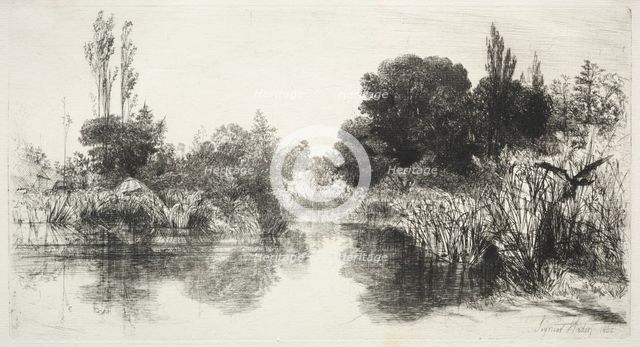 Share Mill Pond, 1860. Creator: Francis Seymour Haden (British, 1818-1910).