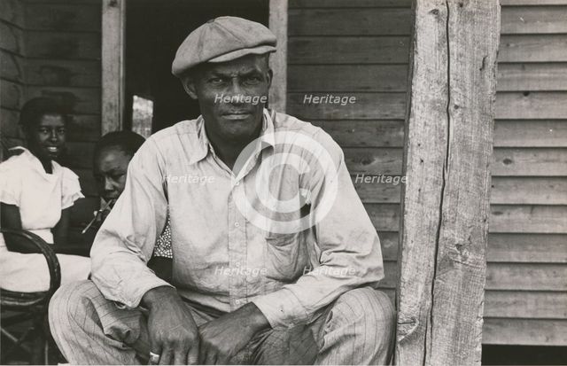 Sharecropper on Sunday, Little Rock, Ark, October 1935. Creators: Farm Security Administration, Ben Shahn.