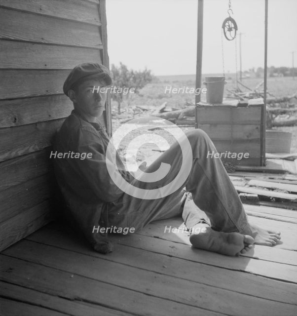 Sharecropper boy near Chesnee, South Carolina, 1937. Creator: Dorothea Lange.