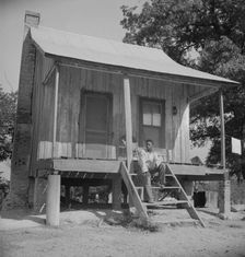 Sharecropper cabin, Coahoma County, Mississippi, 1937. Creator: Dorothea Lange