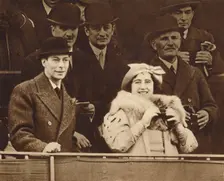 Sharing a Joke at Aintree 1937. Creator: Unknown
