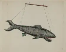 Shark Puppet, c. 1936. Creator: Sebastian Simonet
