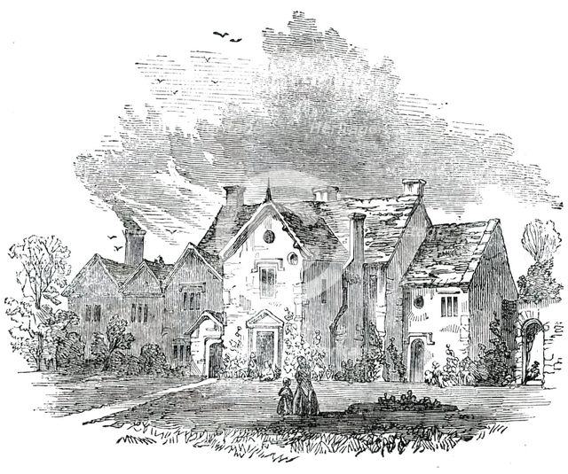 Sharpham Park, Somerset, the Birthplace of Fielding the Novelist, 1850. Creator: Unknown.