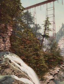 Shawmut Bridge, Stony Brook glen, Dansville, N.Y., c1900. Creator: Unknown