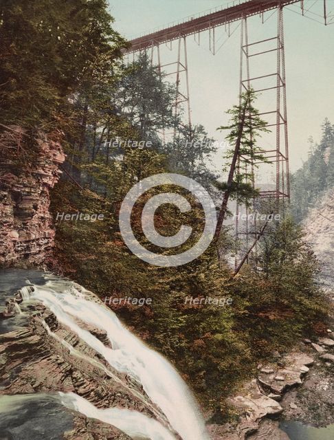 Shawmut Bridge, Stony Brook glen, Dansville, N.Y., c1900. Creator: Unknown.