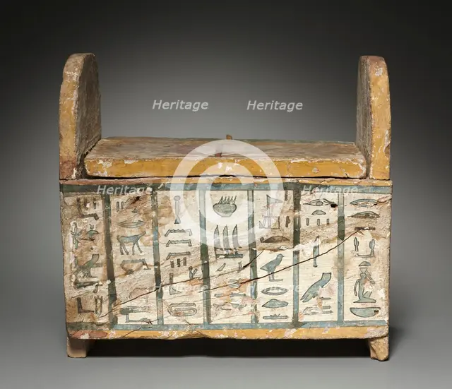 Shawabty Box of Ditamenpaankh (cover), 715-656 BC. Creator: Unknown.