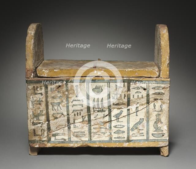 Shawabty Box of Ditamenpaankh (cover), 715-656 BC. Creator: Unknown.