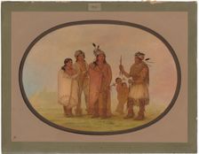 Shawano Indians, 1861/1869. Creator: George Catlin