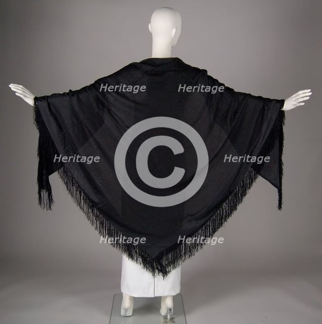 Shawl, American, 1840-90. Creator: Unknown.