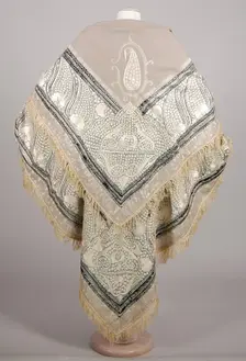 Shawl, American, 1850-59. Creator: Unknown