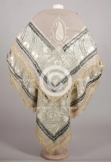 Shawl, American, 1850-59. Creator: Unknown.