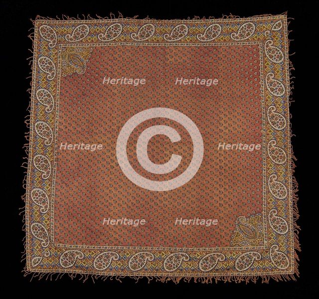 Shawl, American, 1805-15. Creator: Unknown.