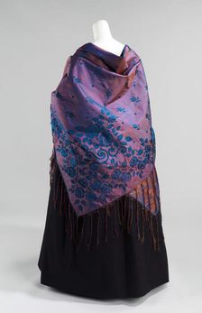 Shawl, American, ca. 1840. Creator: Unknown