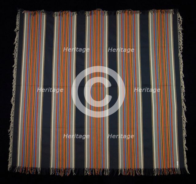 Shawl, American, third quarter 19th century. Creator: Unknown.