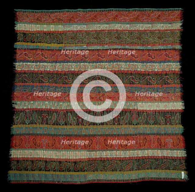 Shawl, American, third quarter 19th century. Creator: Unknown.