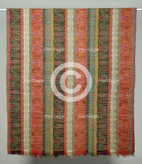Shawl, American, third quarter 19th century. Creator: Unknown.