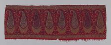Shawl Border (Pallu), Kashmir, c. 1820. Creator: Unknown