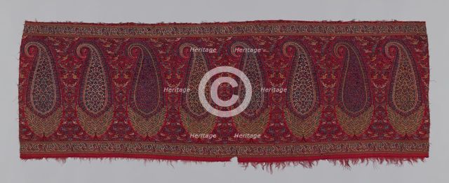 Shawl Border (Pallu), Kashmir, c. 1820. Creator: Unknown.
