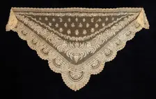 Shawl, Belgian, 1860-70. Creator: Unknown