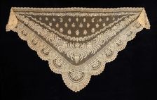 Shawl, Belgian, 1860-70. Creator: Unknown