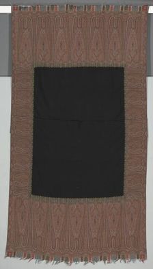 Shawl, c. 1860s. Creator: Unknown