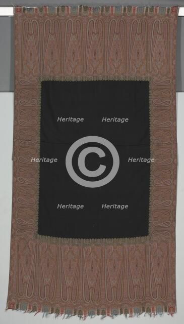 Shawl, c. 1860s. Creator: Unknown.