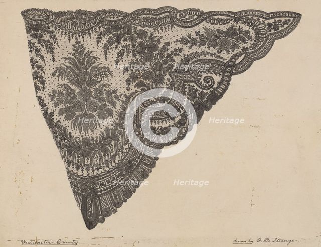 Shawl, c. 1936. Creator: Isabelle De Strange.