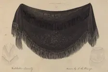 Shawl, c. 1936. Creator: Isabelle De Strange