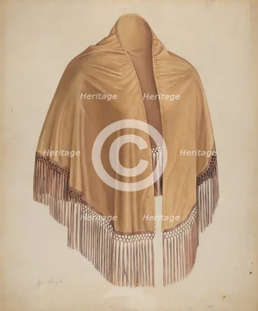 Shawl, c. 1939. Creator: Jean Peszel.