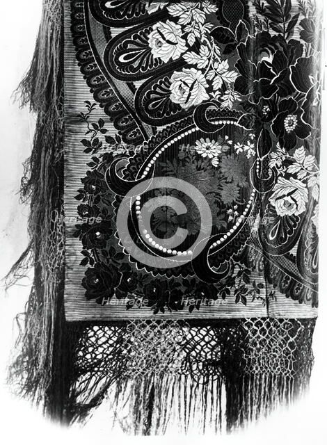 Shawl, England, 1865/70. Creator: Unknown.