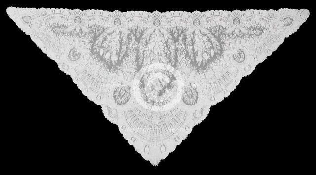 Shawl, England, 1860s. Creator: Unknown.