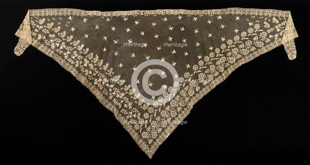 Shawl, Flemish, 1820-50. Creator: Unknown.