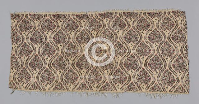 Shawl Fragment, India, c. 1815. Creator: Unknown.