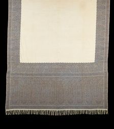 Shawl, French, 1840-49. Creator: Unknown