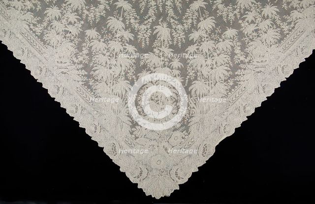 Shawl, French, 1860-70. Creator: Unknown.
