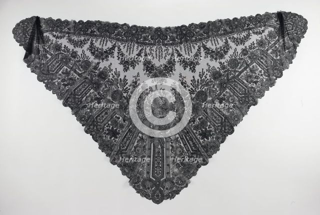 Shawl, French, 1860-70. Creator: Unknown.