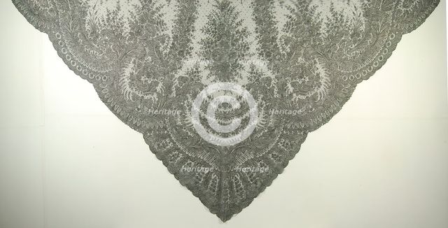 Shawl, French, 1860-70. Creator: Unknown.