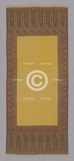 Shawl, India, 1825/35. Creator: Unknown.
