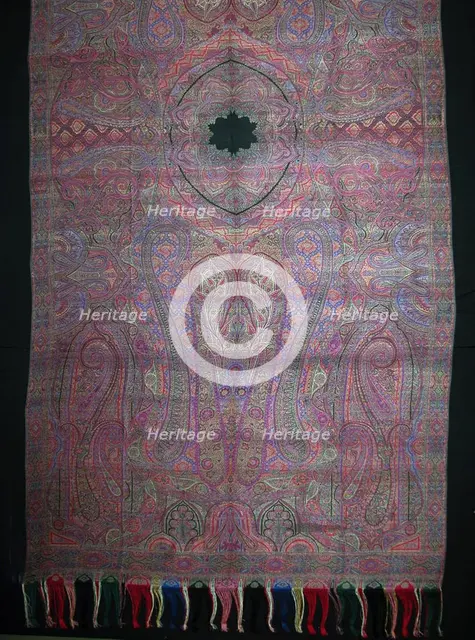 Shawl, Norwich, 1860s. Creator: Clabburn, Sons and Crisp.