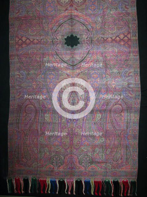 Shawl, Norwich, 1860s. Creator: Clabburn, Sons and Crisp.