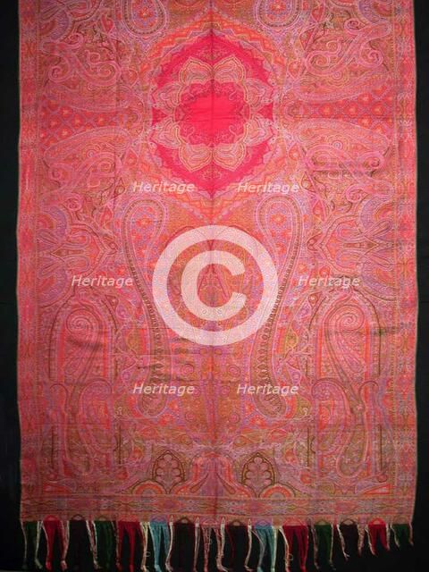 Shawl, Norwich, 1860s. Creator: Clabburn, Sons and Crisp.