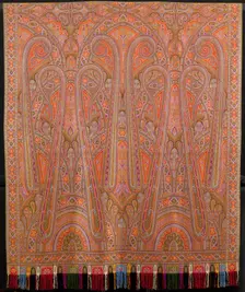 Shawl, Norwich, Late 19th century. Creator: Clabburn, Sons and Crisp