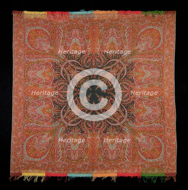 Shawl, Scottish, 1846. Creator: Unknown.